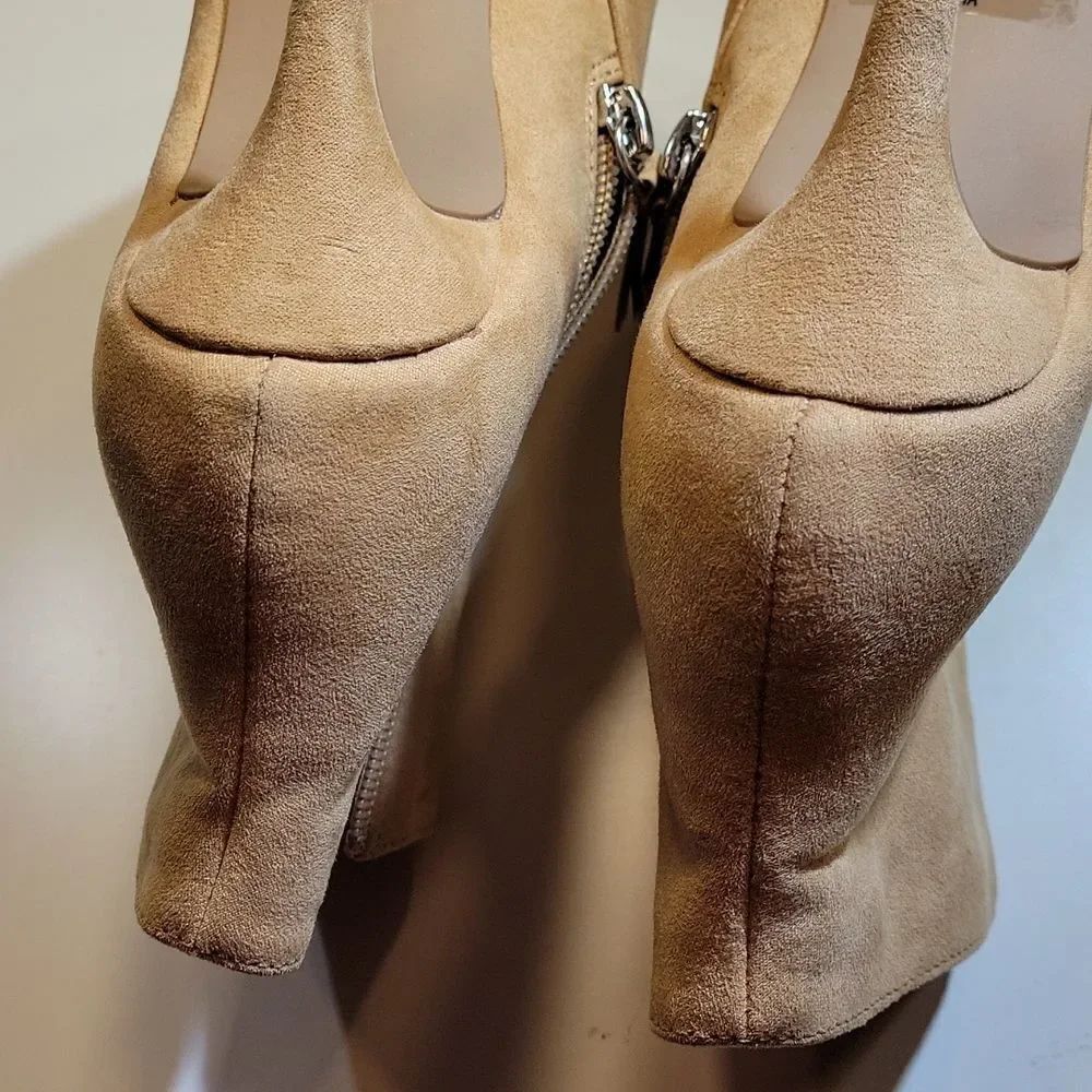 ZEGARRA POINTED TOE SUEDE HIGH HEEL STILETTOS ANKLE BOOTS - Picture 9 of 15